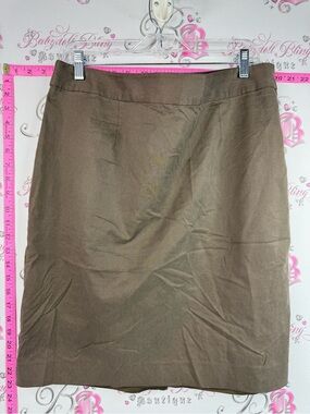 le chateau skirt pencil khaki brown Olive Brown Pencil Skirt